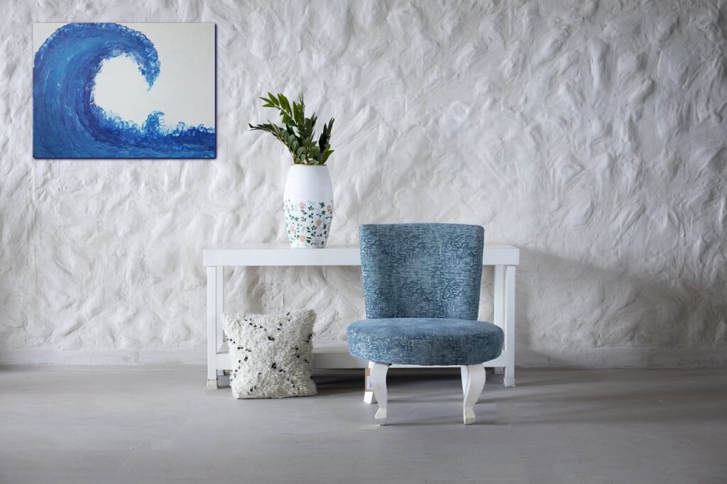 decoração tropical elementos aquáticos